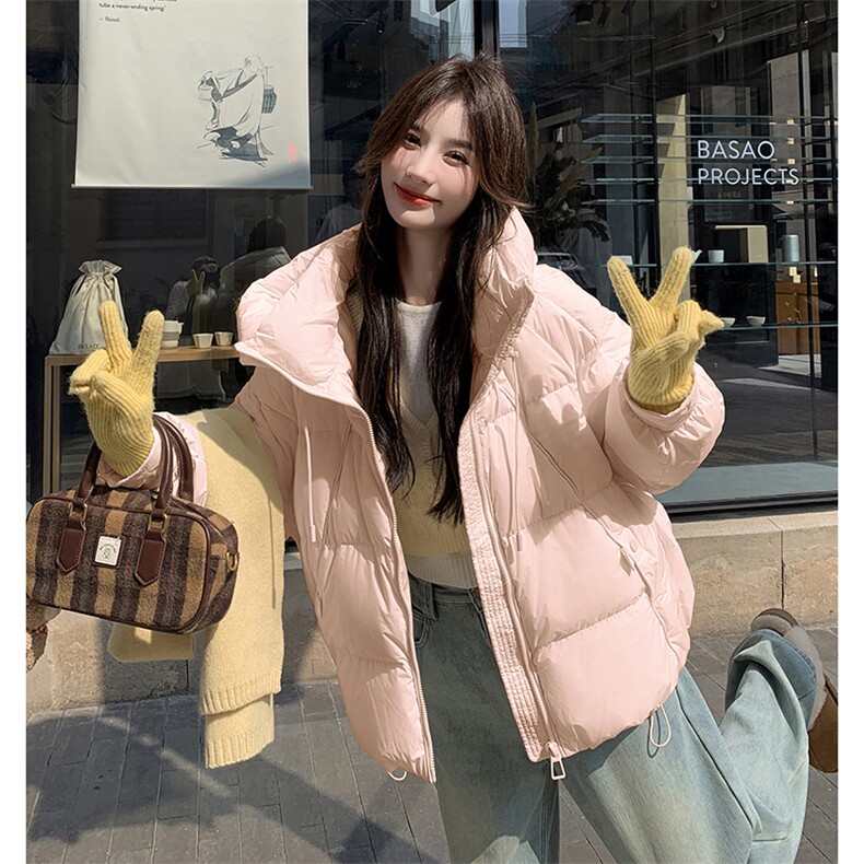 【新款现货】粉色色连帽小个子羽绒服90白鸭绒99817款P330K468,女装羽绒服,2C316