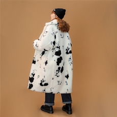 1港风小奶牛衣男中性风情侣羊羔毛中长款风衣男YG7536P145控198，男装风衣，星座226-2