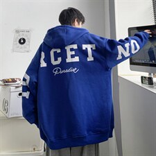 宽松潮港风卫衣春秋情侣外套连帽开衫加厚印字母卫衣A2018-A18P75，男装卫衣，星座1109-2