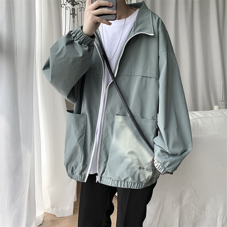 春季新款外套男韩版潮流港风百搭夹克男秋装上衣JK2021P65控88,男装夹克,星座507