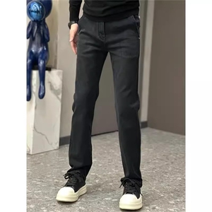 1506/QK11930/P45立体裁剪百搭时尚休闲裤欧货高档潮流直筒裤子图片