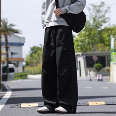 高街弯刀裤休闲纯棉宽松复古直筒工装裤A406KZ2539特P63，男装休闲裤，星座309（原A406）