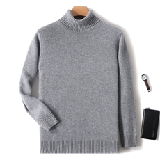 美极了加厚儿童山羊绒衫女童高翻领羊绒毛衣男童纯色短款打底秋冬，男装羊绒套衫，绒韵雅