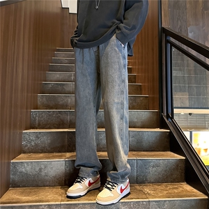 K1220-p30-控59 oversize cleanfit黄泥牛仔裤直筒裤老爹裤长裤图片