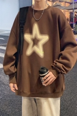 Y5042P32秋季港风圆领卫衣男宽松长袖T恤打底衫外套，男装卫衣，星座1204-3