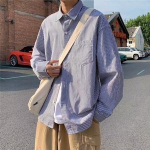 男春秋情侣宽松休闲衬衣SC05P30图片