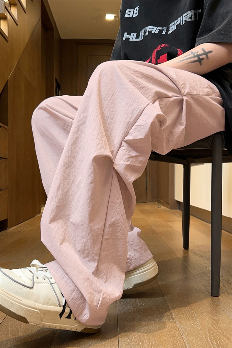 量大优供视频夏季直筒宽松阔腿男女休闲裤CK31特P28控58M-4XL,男装休闲裤,电商B325