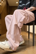 量大优供视频夏季直筒宽松阔腿男女休闲裤CK31特P28控58M-4XL，男装休闲裤，电商B325