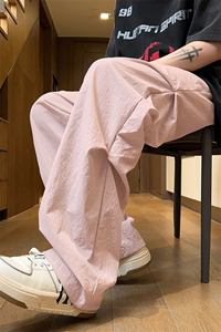 量大优供视频夏季直筒宽松阔腿男女休闲裤 CK31 特P28控58 M-4XL图片