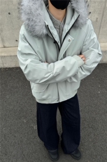 座山雕派克棉服貉子毛加厚外套GS65001，男装棉衣，星座1206（原A206）