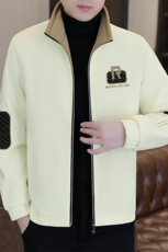 加绒加厚秋冬潮流男士休闲针织立领夹克上衣外套310B-3-L811-83，男装夹克，星座310B-3