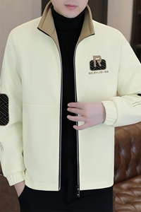 加绒加厚秋冬潮流男士休闲针织立领夹克上衣外套310B-3-L811-83图片