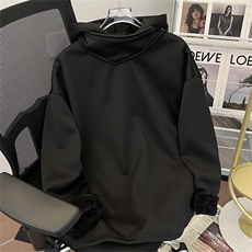 加厚加绒冬款男连帽套头卫衣设计感纽扣休闲保暖外套WY109P50，男装卫衣，星座1013-1
