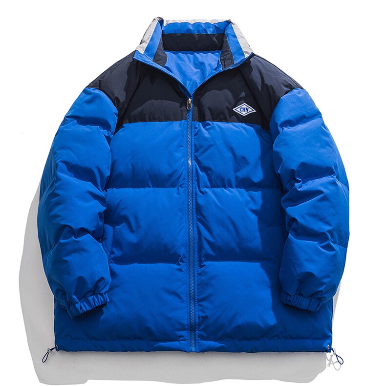 白底新款冬季时尚宽松字母印花潮流棉服外套MY5060特批P95控158,男装棉衣,电商A247-1