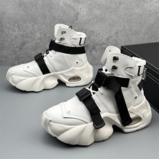 X4636-275秋冬新款加绒男鞋厚底增高老爹鞋高帮鞋男时尚休闲短靴，男鞋靴子，星座1407-3