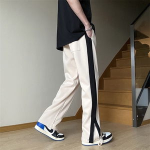 美式高街工装休闲裤显瘦微喇叭直筒长裤 K852*P45控68图片
