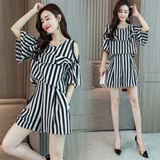 2022年夏季时尚潮流修身显瘦简约优雅可爱百搭套装/套裙连衣裤，女装休闲裤，火爆靓佳人