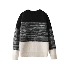 2024秋冬新款安迪绒童装五针花纱撞色圆领，童装卫衣/绒衫，绒颖羊绒