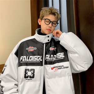 M6615-P128168冬季机车棉服潮流情侣美式休闲外套男潮图片