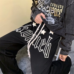 男秋季新款港风休闲裤发泡裤KD58P32图片