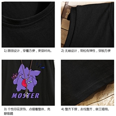 BX25087-P20港风运动汗背心男大码汗衫男无袖T恤男砖墙挂拍，男装T恤，电商A040A