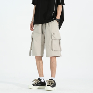夏季工装抽绳短裤男设计宽松休闲潮流百搭短裤DK3100 P-25图片
