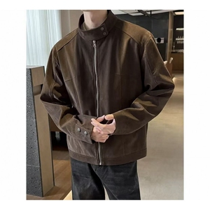 TP70W360新款摩登年代复古麂皮绒杨幂同款哈灵顿夹克外套网图