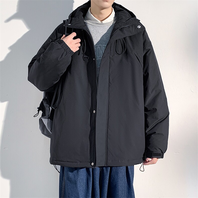 冬季新品保暖连帽棉衣休闲潮流青少年百搭棉服外套MY9083-P100,男装棉衣,电商A128