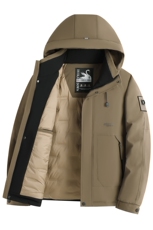 2025高品质连帽羽绒服外套男滑雪服登山服90绒新标，男装羽绒服，星座505-2（原电商A260-1)
