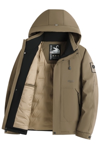 2025高品质连帽羽绒服外套男滑雪服登山服90绒新标图片