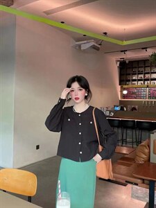 韩版口袋衫图片