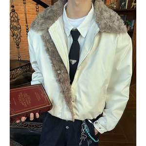 网图冬季美式座山雕翻领毛领棉衣保暖夹克棉服 A025-FY1320-P90图片