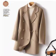 双排扣设计100纯羊毛双面呢大衣女中长款西装外套25秋季新款,女装双面呢大衣,佳恩服饰,周边 双排扣设计100纯羊毛双面呢大衣女中长款西装外套25秋季新款,女装双面呢大衣,佳恩服饰,周边