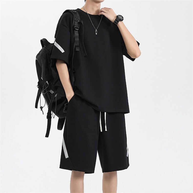 2025新款短袖短裤套装TZ769特P45控78，男装休闲套装，电商A309