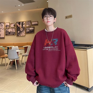 ！ 圆领卫衣男装港风长袖T恤男外套男WY227-特P23图片