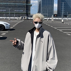 2024新美式高街三条杠夹克两面穿外套运动休闲青年现货W8308-P65，男装夹克，星座512-4