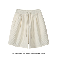 日常百搭休闲运动短裤男女简约宽松抽绳松紧腰裤子DK8703-特价P25，男装牛仔裤，电商A007