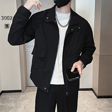 春秋款高级感夹克男装修身韩版潮牌上衣2024红痞帅炸街，男装夹克，星座218-1（原230）