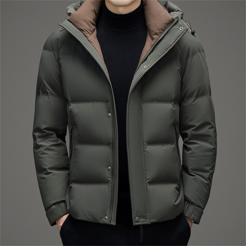 DAJ6098钱塘2020-2时尚新款简约冬季厚款休闲中年男士羽绒服P255图片