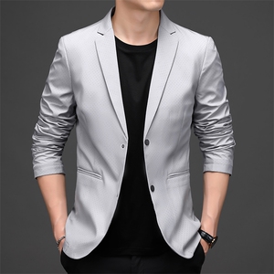 CD1922钱塘2020-2中青年男士时尚休闲帅气春秋薄款西服外套P132图片