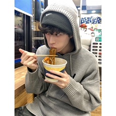 【有货】M245CC-特P55连帽毛衣男女慵懒风针织衫外套，男装针织衫/毛衣，星座1007（原301D）