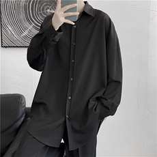 C14-P32长袖衬衫男高级感春季潮流宽松休闲痞帅上衣服日系衬衣，男装衬衫，电商B323A