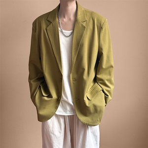 秋新款高级感潮西装外套宽松休闲设计感西服A351-AX2481-P115图片
