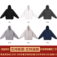 抖音得物品质二开26春装美式高街双头双拉链卫衣开衫外套W74，女装短外套，电商A486