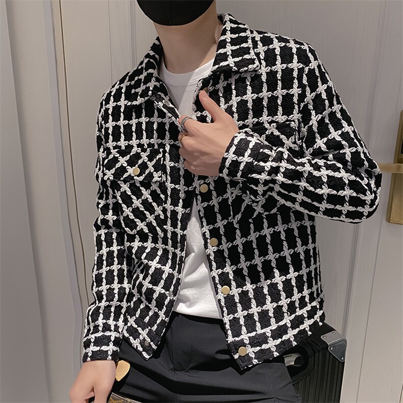 黑色2024秋季新品社会小伙男士夹克修身外套JK238-P118-控158，男装夹克，电商A108