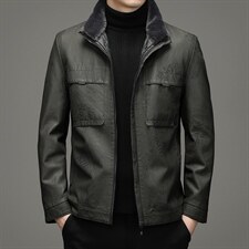 冬季新款脱卸内胆皮羽绒服外套爸爸装立领上衣YYYR062130-P275，男装羽绒服，电商B212（原钱塘6029）