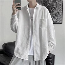 长袖衬衫男春季设计感小众痞帅衬衣港风日系潮流寸衫外套CS83-P42图片