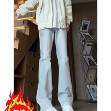 美式灰色直筒加绒男潮牌cIeanfit水洗复古长裤子K7055-1#P45网图，男装卫衣，电商B245