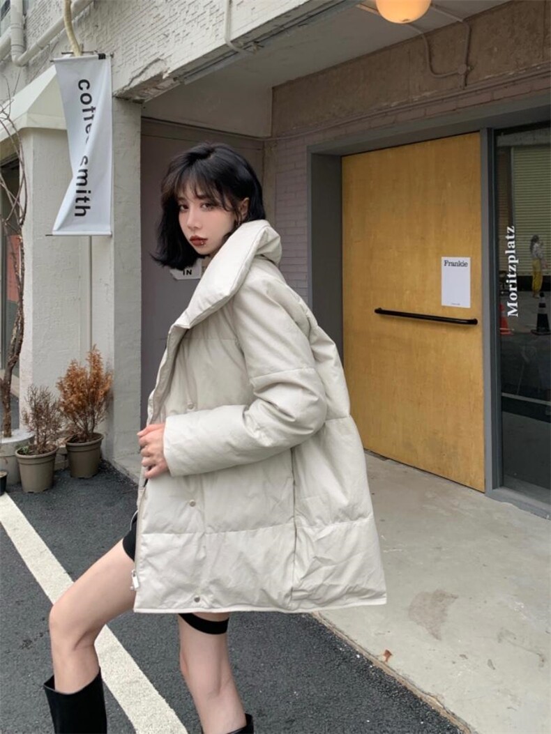 现货冬款环保pu皮羽绒，其它，青菜萝卜