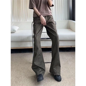 [002] 美式暗纹扎染工装裤男女款斜切弯刀裤长裤 A079-CK130-P40图片